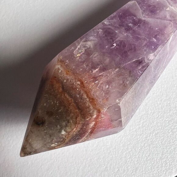 Amethyst Crazy Lace Crystal Wand (#5) - Picture 7 of 13